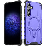Magnetisk etui til Samsung Galaxy S23 FE med fire hjørner og stødpuder i PC + TPU