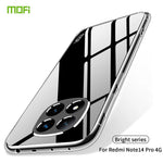 MOFI For Xiaomi Redmi Note 14 Pro 4G Clear Phone Case  Ultra-Thin TPU Phone Back Cover