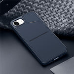 DUX DUCIS For iPhone 17e / 16e Magnetic Case Rafi II Series Leather Back Cover with RFID Blocking Card Slots