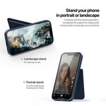 DUX DUCIS For iPhone 17e / 16e Magnetic Case Rafi II Series Leather Back Cover with RFID Blocking Card Slots