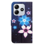 For Xiaomi Redmi Note 14 4G (164.84mm) Case Pattern Print PU Leather Wallet Phone Cover Cross Texture
