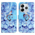 For Xiaomi Redmi Note 14 4G (164.84mm) Case Pattern Print PU Leather Wallet Phone Cover Cross Texture