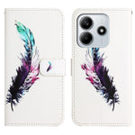 For Xiaomi Redmi Note 14 4G (164.84mm) Case Pattern Print PU Leather Wallet Phone Cover Cross Texture