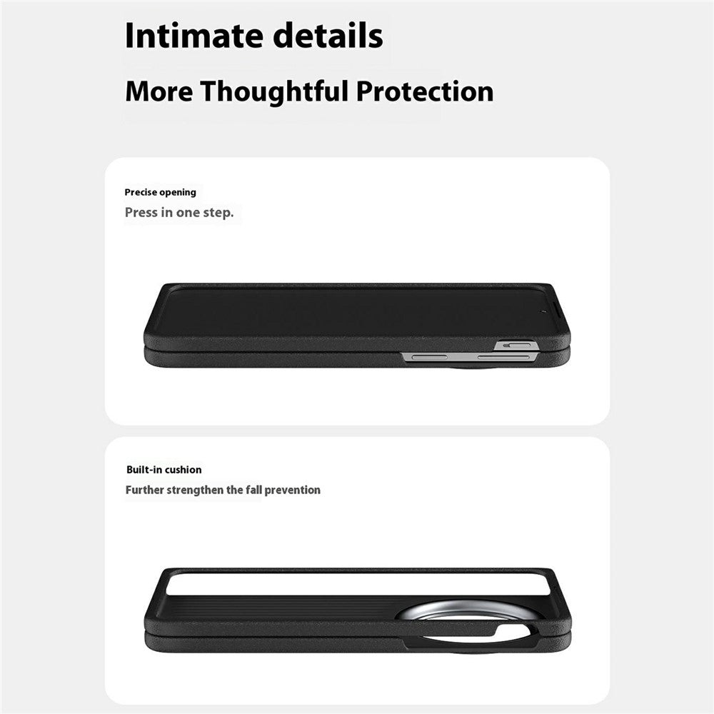 ABEEL For Oppo Find N5 5G Magnetic Case PC TPU Aluminum Alloy PU Phone Back Cover