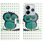 Xiaomi Redmi Note 14 4G (164.84mm) Fodral Mönster Tryck PU Läder Plånboksfodral