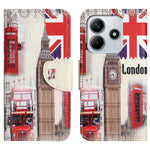 For Xiaomi Redmi Note 14 4G (164.84mm) Case Pattern Printing Cross Texture Leather Phone Cover