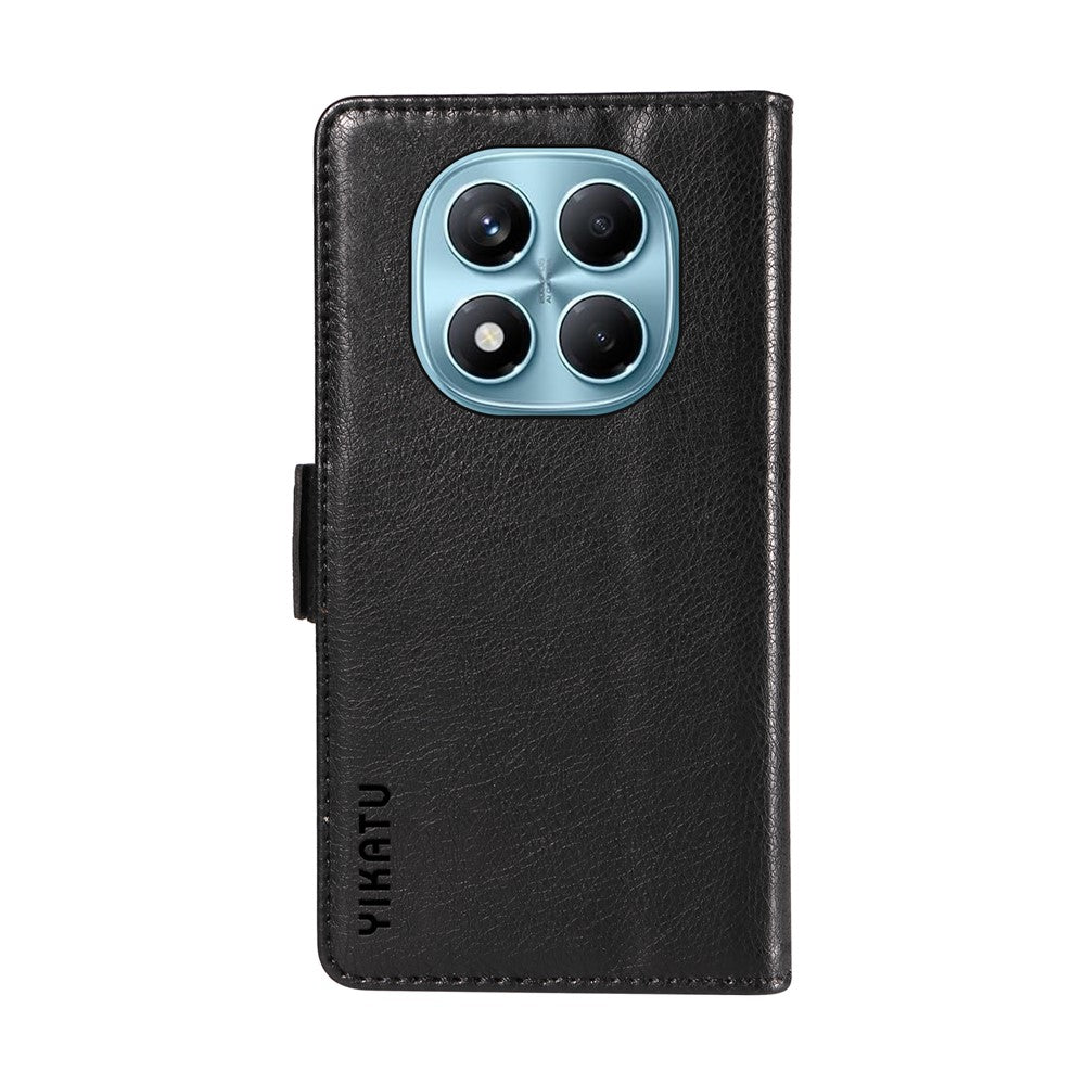 YIKATU For Xiaomi Redmi Note 14 Pro 4G Case  YK-007 Litchi Texture PU Leather Wallet Phone Cover