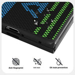 ABEEL For Oppo Find N5 5G Magnetic Case Micro-Embossing 6D Printed PC TPU Aluminum Alloy Leather Phone Cover