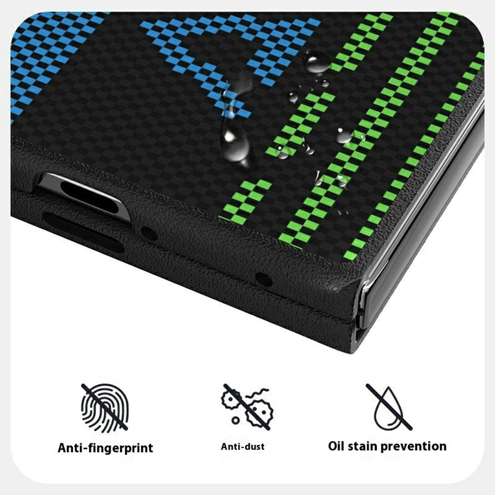 ABEEL For Oppo Find N5 5G Magnetic Case Micro-Embossing 6D Printed PC TPU Aluminum Alloy Leather Phone Cover