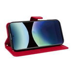 For Xiaomi Redmi Note 14 Pro 4G Leather Wallet Case with Strap Solid Color Phone Stand Cover