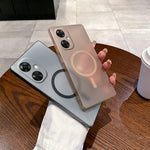 OnePlus Nord CE 3 Lite 5G / Nord N30 5G magnetisk etui, matteret PC-mobilbeskyttelse med kameralinsebeskyttelse