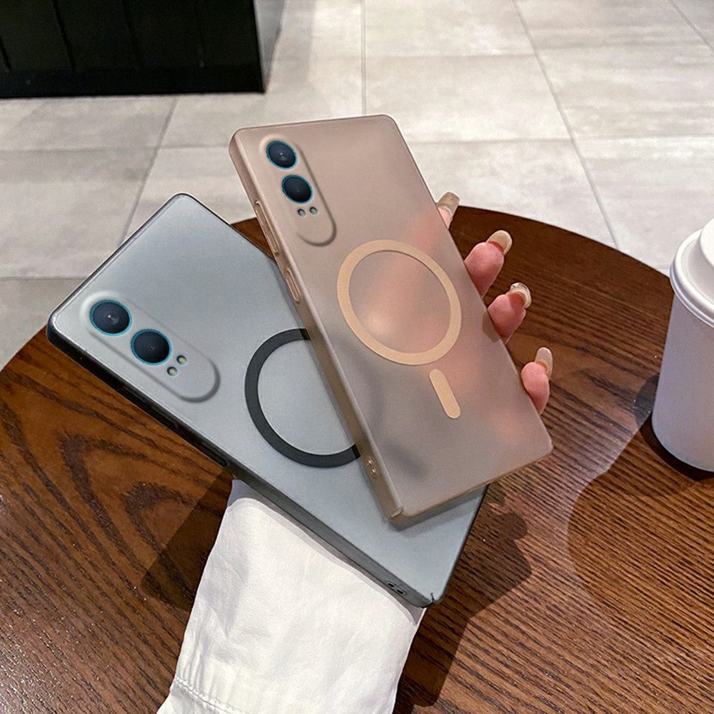 OnePlus Nord CE4 Lite 5G Magnetiskt Skal Frostat PC mobilskydd med Kameralinsskydd