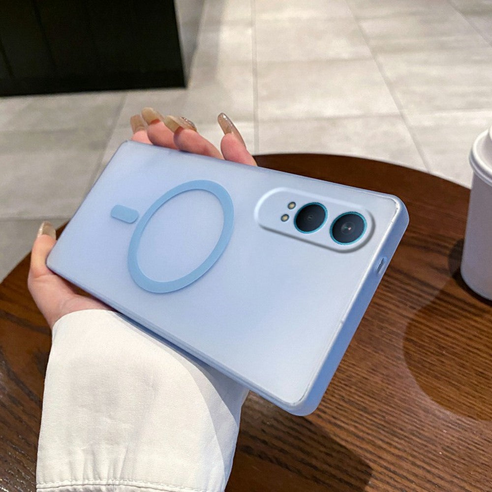 OnePlus Nord CE4 Lite 5G Magnetiskt Skal Frostat PC mobilskydd med Kameralinsskydd