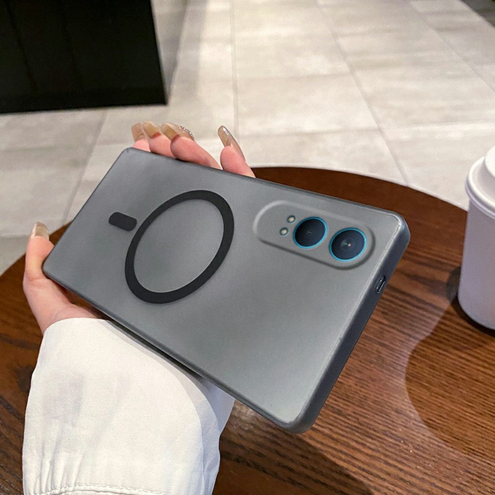 OnePlus Nord CE4 Lite 5G Magnetiskt Skal Frostat PC mobilskydd med Kameralinsskydd