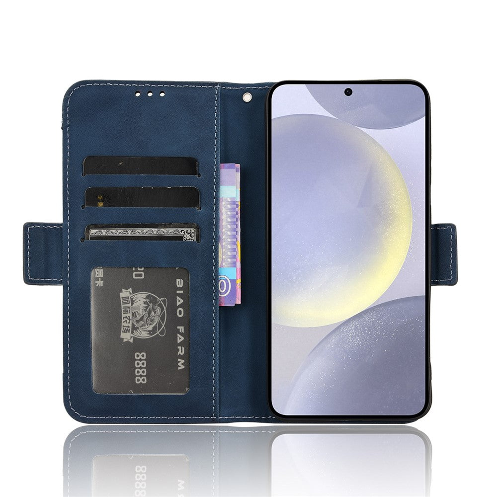 For Samsung Galaxy S25+ Leather Case Phone Wallet Cover with Multiple Card Slots