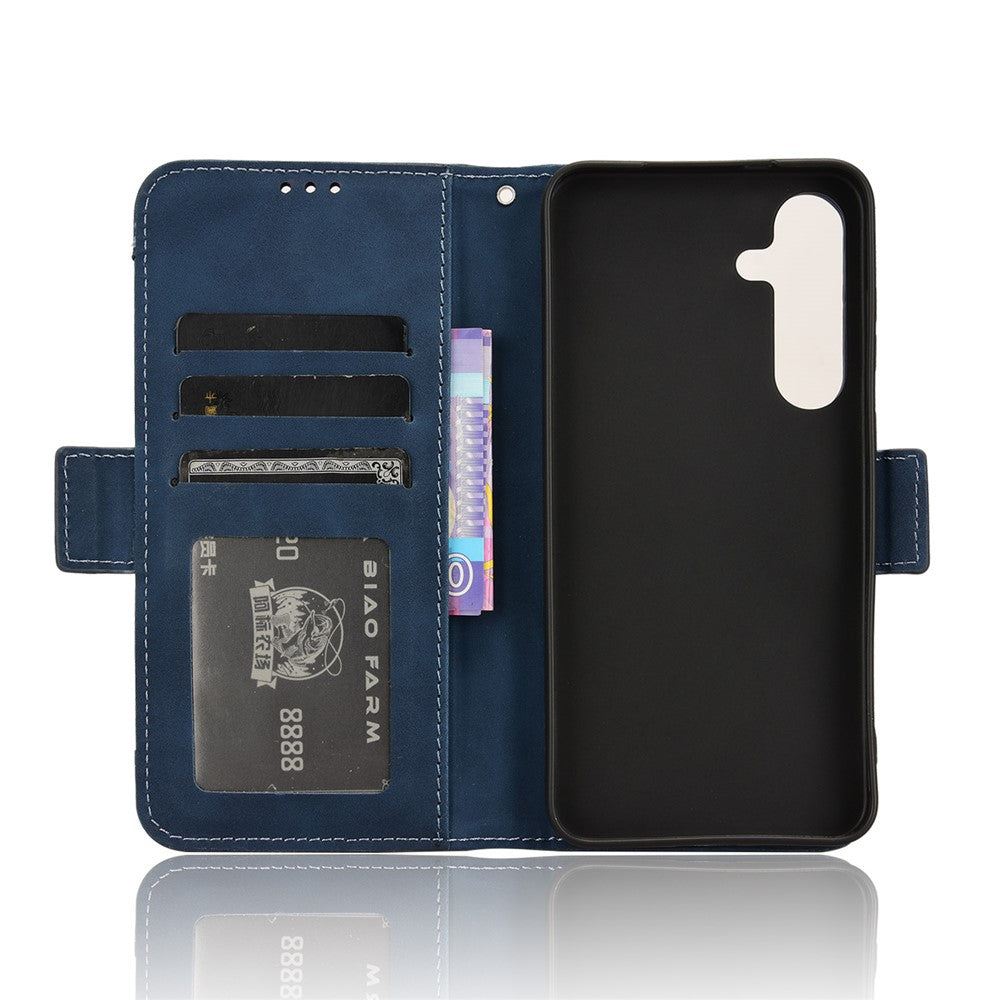 For Samsung Galaxy S25+ Leather Case Phone Wallet Cover with Multiple Card Slots