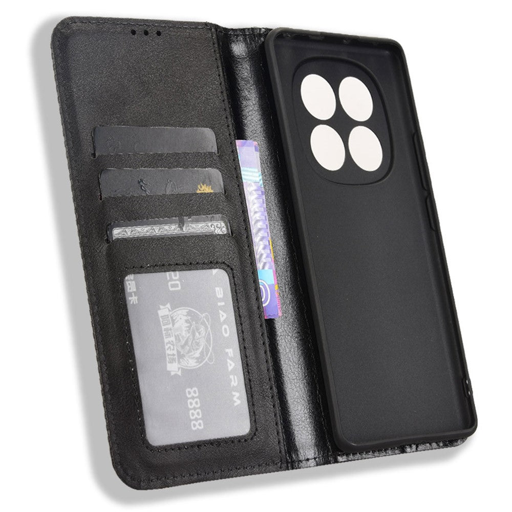 For Xiaomi Redmi Note 14 Pro 4G Case Wallet Stand Retro Texture Leather Phone Cover
