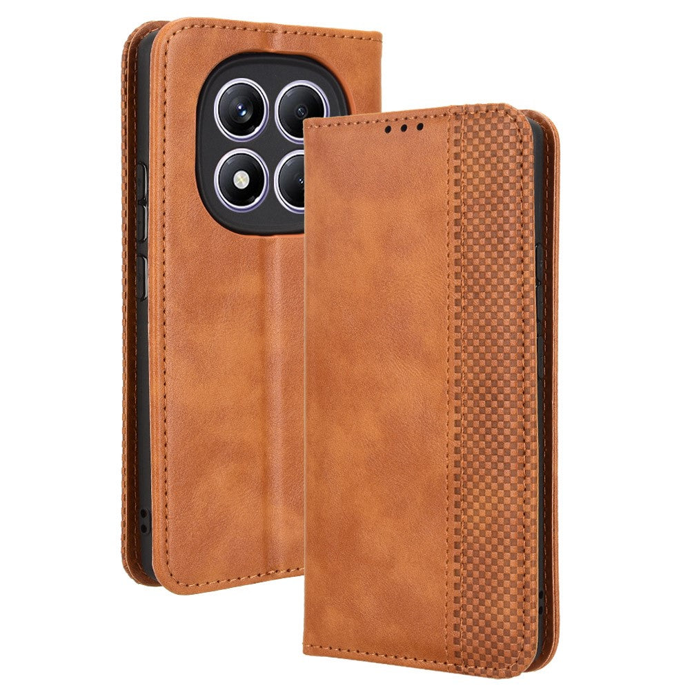 For Xiaomi Redmi Note 14 Pro 4G Case Wallet Stand Retro Texture Leather Phone Cover