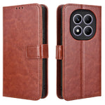 For Xiaomi Redmi Note 14 Pro 4G Case Crazy Horse Texture PU Leather Phone Wallet Cover