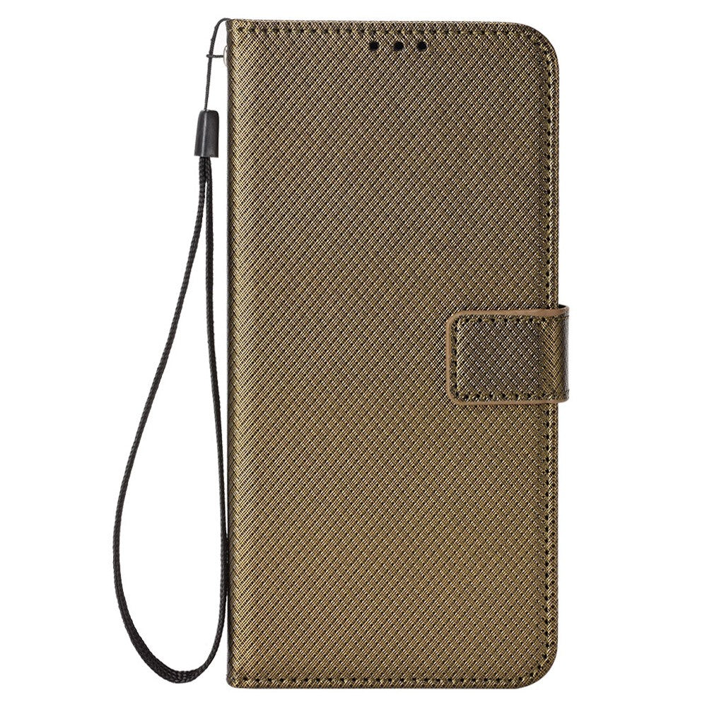 For Xiaomi Redmi Note 14 Pro 4G Case PU Leather Diamond Texture Wallet Phone Cover