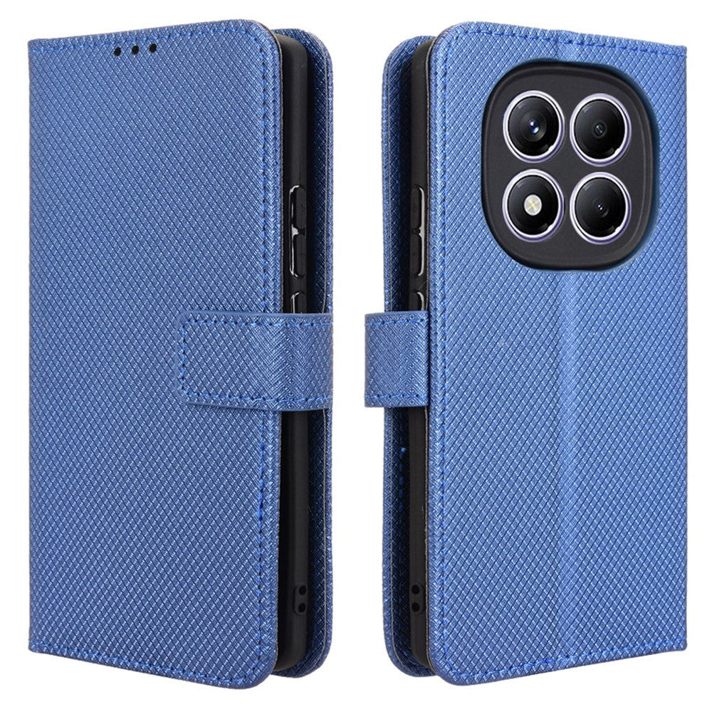 For Xiaomi Redmi Note 14 Pro 4G Case PU Leather Diamond Texture Wallet Phone Cover