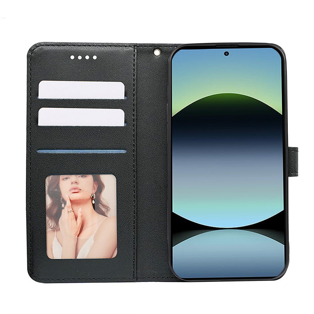 For Xiaomi Redmi Note 14 4G (163.25mm) Wallet Phone Case Pattern Imprint Leather Flip Cover