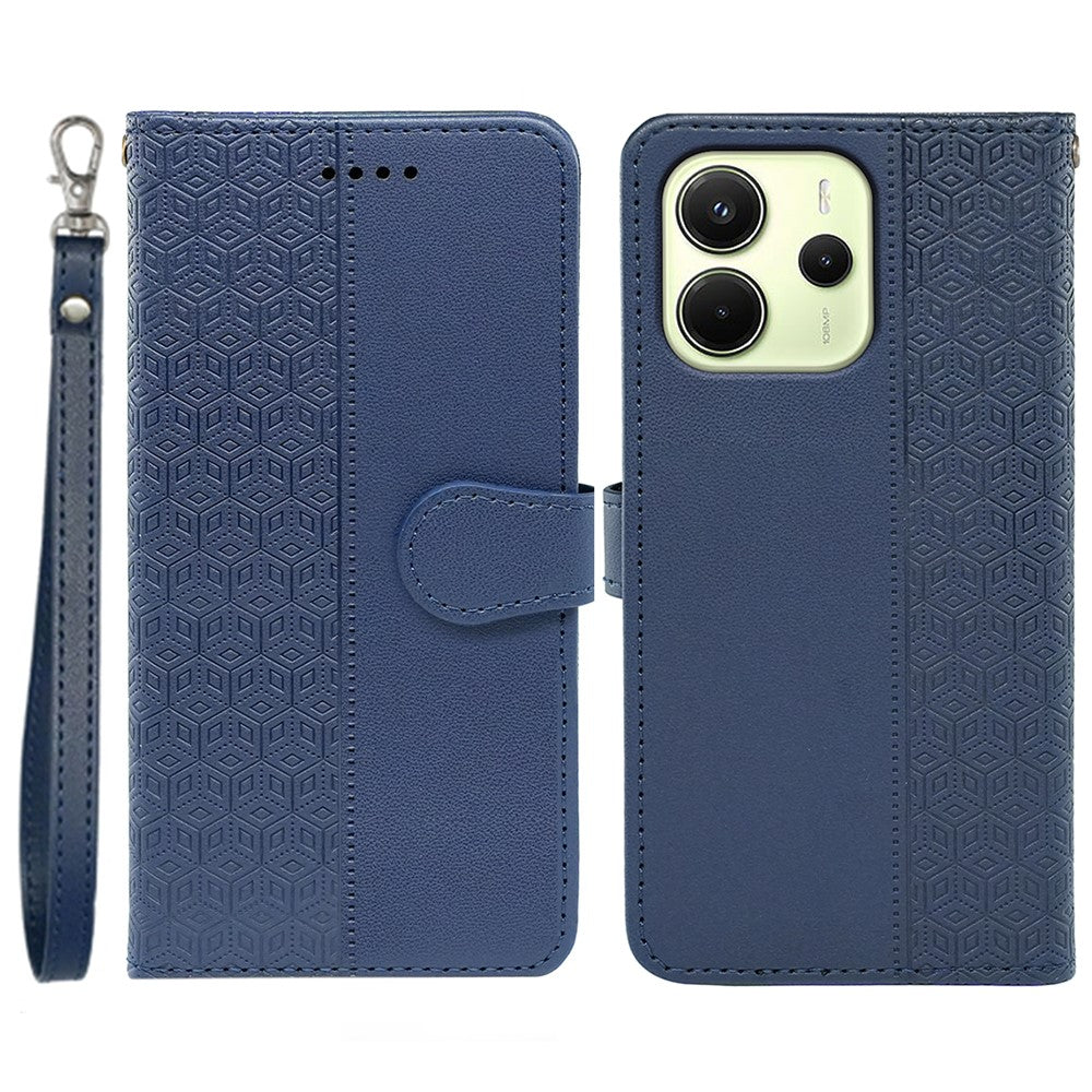 For Xiaomi Redmi Note 14 4G (163.25mm) Wallet Phone Case Pattern Imprint Leather Flip Cover
