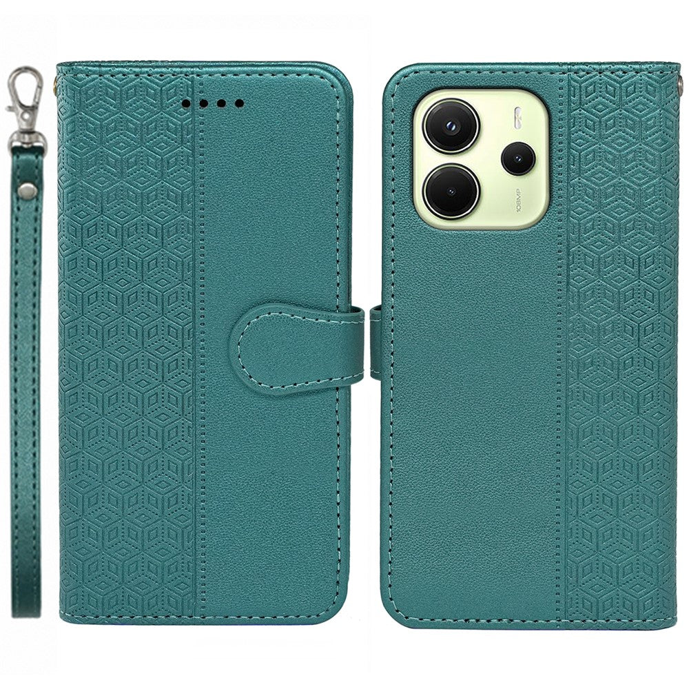 For Xiaomi Redmi Note 14 4G (163.25mm) Wallet Phone Case Pattern Imprint Leather Flip Cover