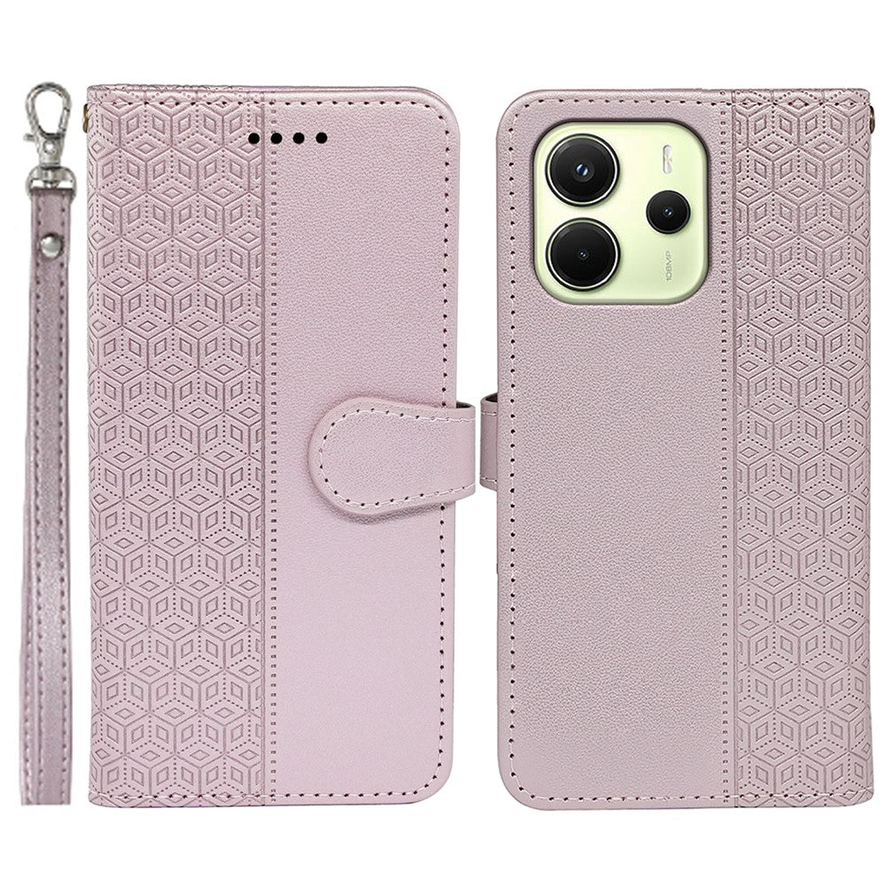 For Xiaomi Redmi Note 14 4G (163.25mm) Wallet Phone Case Pattern Imprint Leather Flip Cover