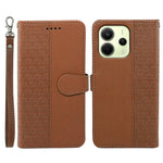 For Xiaomi Redmi Note 14 4G (163.25mm) Wallet Phone Case Pattern Imprint Leather Flip Cover