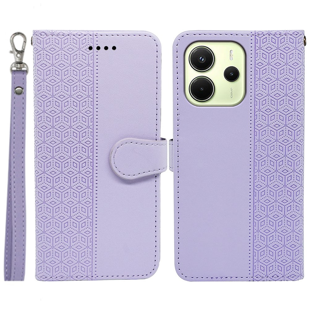 For Xiaomi Redmi Note 14 4G (163.25mm) Wallet Phone Case Pattern Imprint Leather Flip Cover