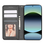 For Xiaomi Redmi Note 14 4G (163.25mm) Wallet Phone Case Checkered Pattern Imprint Leather Flip Cover with Wrist Strap