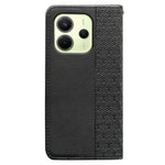 For Xiaomi Redmi Note 14 4G (163.25mm) Wallet Phone Case Checkered Pattern Imprint Leather Flip Cover with Wrist Strap