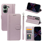 For Xiaomi Poco X7 Pro 5G  /  Redmi Turbo 4 5G Wallet Case Magnetic Snap Leather Phone Cover with Strap