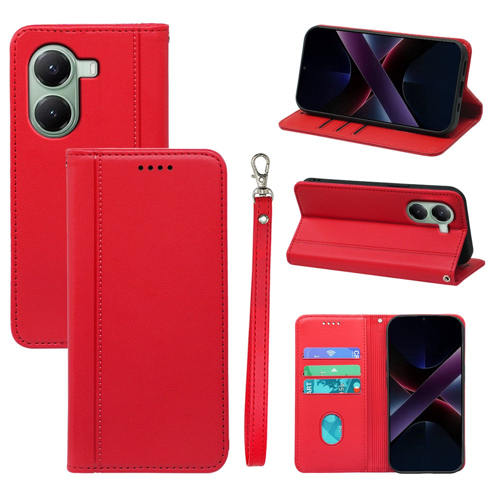 HX01 For Xiaomi Poco X7 Pro 5G  /  Redmi Turbo 4 5G Wallet Case Magnetic Closing PU Leather Phone Cover