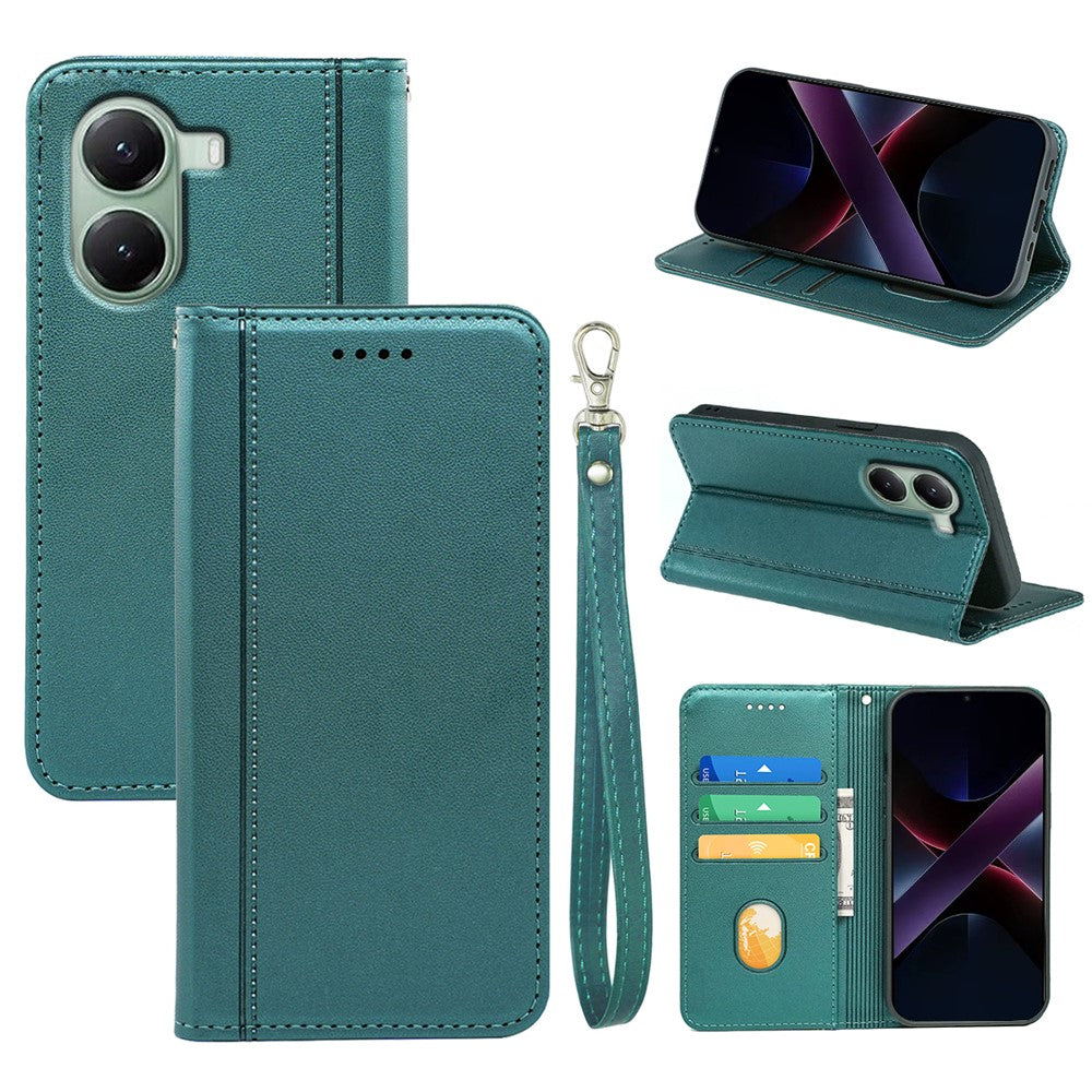 HX01 For Xiaomi Poco X7 Pro 5G  /  Redmi Turbo 4 5G Wallet Case Magnetic Closing PU Leather Phone Cover