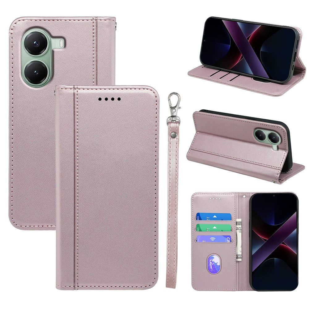 HX01 For Xiaomi Poco X7 Pro 5G  /  Redmi Turbo 4 5G Wallet Case Magnetic Closing PU Leather Phone Cover