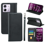 HX01 For Xiaomi Poco M7 Pro 5G Wallet Case Magnetic Closing PU Leather Phone Cover