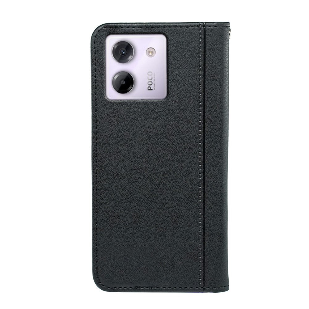 HX01 For Xiaomi Poco M7 Pro 5G Wallet Case Magnetic Closing PU Leather Phone Cover