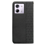For Xiaomi Poco M7 Pro 5G Wallet Phone Case Checkered Pattern Imprint Leather Flip Cover with Wrist Strap