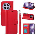 For OnePlus 13R 5G Wallet Case Magnetic Snap Leather Phone Cover with Strap