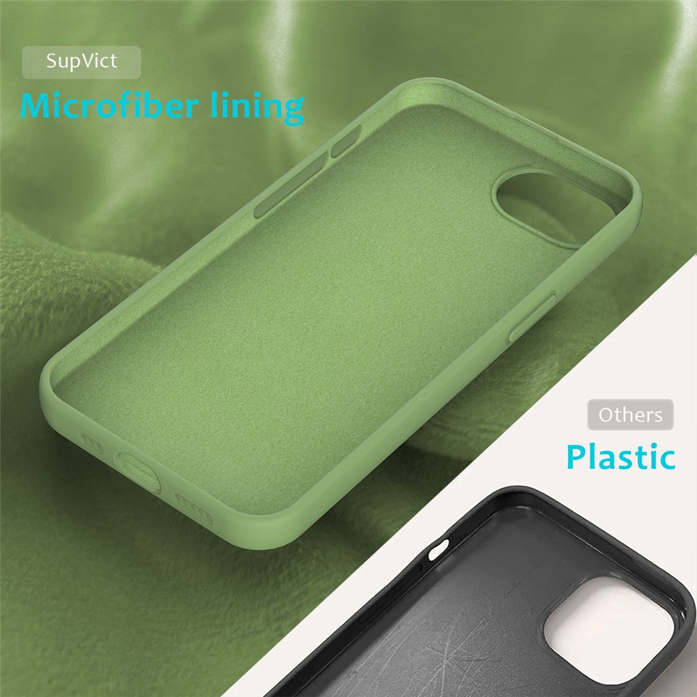 For iPhone 17th / 16th Case Drop Proof Liquid Silicone Soft Lining Back Phone Cover