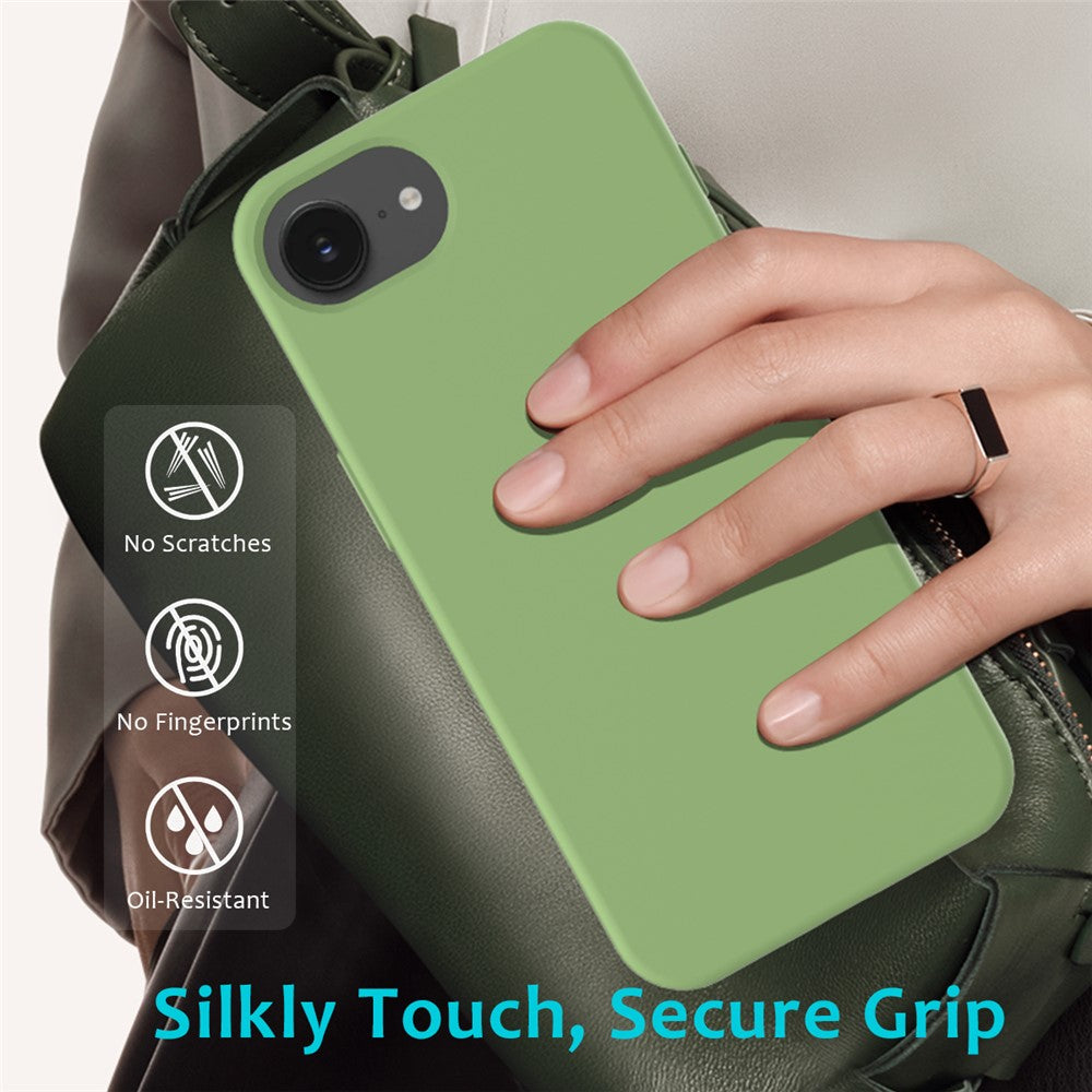 For iPhone 17th / 16th Case Drop Proof Liquid Silicone Soft Lining Back Phone Cover
