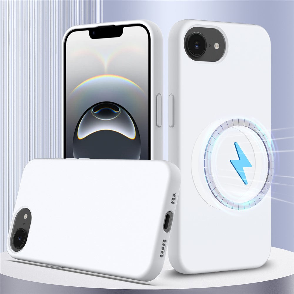 For iPhone 17e / 16e Case Compatible with MagSafe Anti-Drop Liquid Silicone Phone Cover