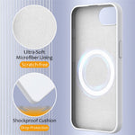 For iPhone 17th / 16th Case Compatible with MagSafe Anti-Drop Liquid Silicone Phone Cover