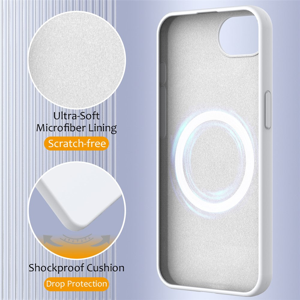 For iPhone 17th / 16th Case Compatible with MagSafe Anti-Drop Liquid Silicone Phone Cover