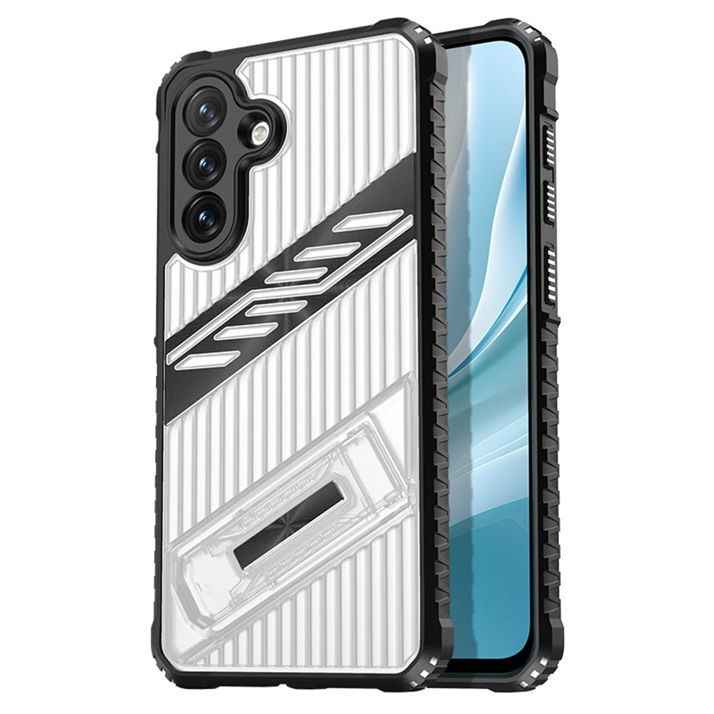 Samsung Galaxy A15 5G / 4G Skal Hopfällbart Stativ PC + TPU Fallskyddande mobilskal
