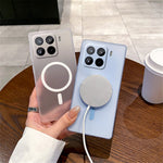 For Xiaomi 15 Pro Magnetic Case Frosted PC Phone Cover with Camera Lens Protector