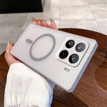 For Xiaomi 15 Pro Magnetic Case Frosted PC Phone Cover with Camera Lens Protector
