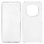 For Xiaomi Redmi Note 14 Pro 4G Case TPU Frame Clear Acrylic Back Phone Cover with PET Film